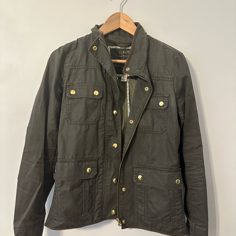 J. Crew Green Military Field Jacket